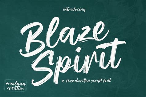 Blaze Spirit Brush Script Font - Design Cuts