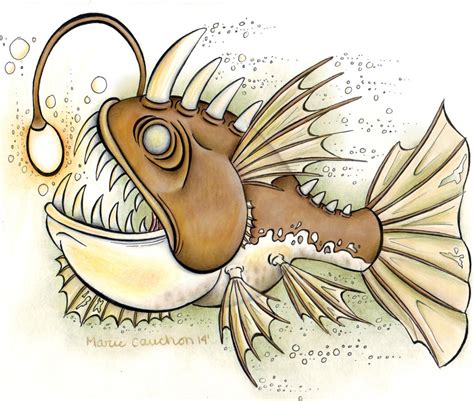 Angler Fish by marie-catss on DeviantArt