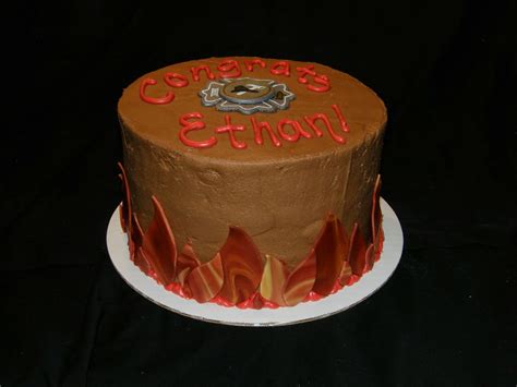 Mrs. Lydia's Kitchen: Fire School Graduation Cake