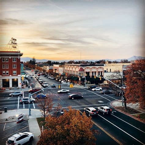 Stunning Rooftop View of Downtown Logan, Utah