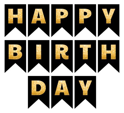 Happy Birthday Letters Printable Template