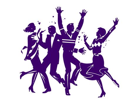 Dancing Party People Graphics Vector Art & Graphics | freevector.com