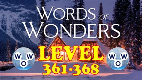 Words of Wonders levels 361-368 - YouTube