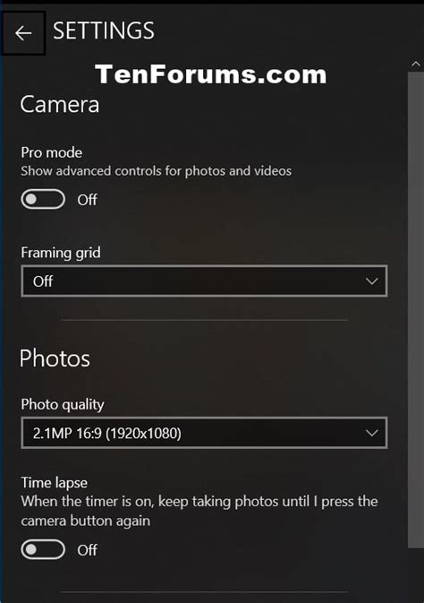 How to Backup and Restore Camera app Settings in Windows 10 | Tutorials