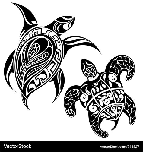 Sea Turtle Silhouette Vector