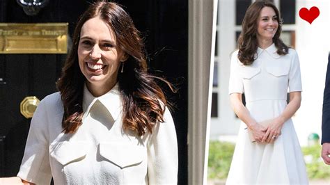 Jacinda Ardern looks just like Kate Middleton in Emilia Wickstead ...