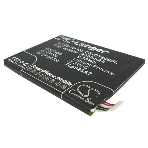 Replacement Battery For Alcatel 3.8v 2500mAh / 9.50Wh Mobile ...