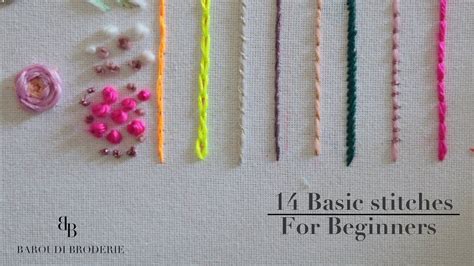 Basic Embroidery Stitches Designs