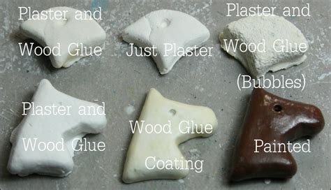 Casting in Silicone molds using Plaster of Paris and Wood Glue