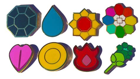 Amazon.com: Pokemon Gym Badges: Kanto - Gen 1 - Indigo League - Cosplay ...