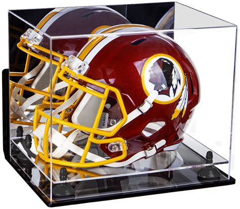 Deluxe Acrylic Football Helmet Display Case with Mirror, Wall Mount ...