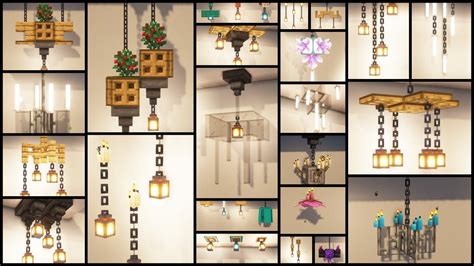 Minecraft: 40 Ceiling Light Design Ideas - YouTube