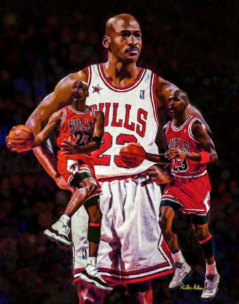 Michael Jordan Chicago Bulls 3 NBA Basketball Art Print 11x14 | Etsy