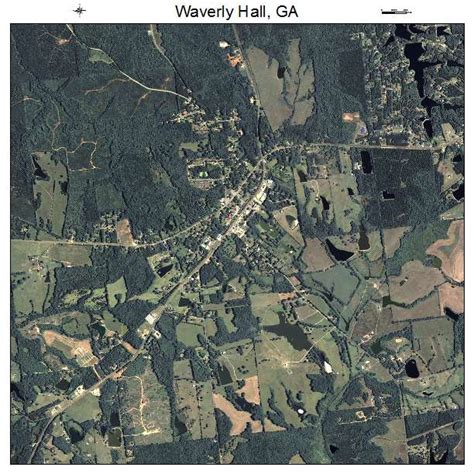 Aerial Photography Map of Waverly Hall, GA Georgia