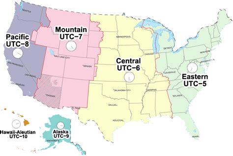 Usa Map Of Time Zones - Map Of Rose Bowl