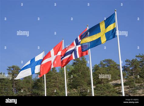 Scandinavian flags hi-res stock photography and images - Alamy