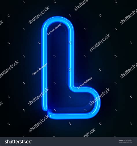 Highly Detailed Neon Sign Letter L Stock Illustration 94173547 ...