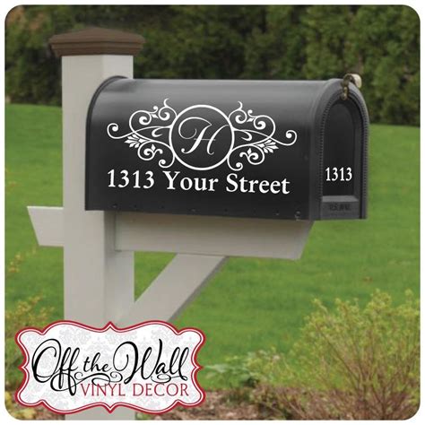 Mailbox Vinyl Decals | Mailbox design, Mailbox decals, Mailbox decor