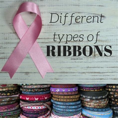 15 Different types of RIBBONS - Sew Guide