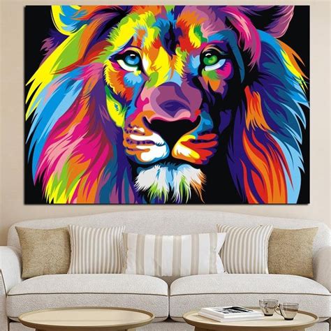 Best 20+ of Abstract Lion Wall Art