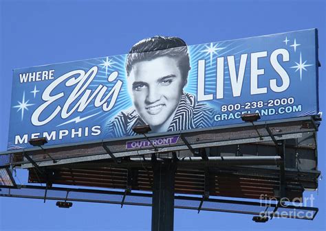 Elvis Lives Blue Photograph by Randall Weidner - Fine Art America