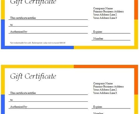 20+ Free Printable Gift Certificate Templates (Word, PDF) - Best ...