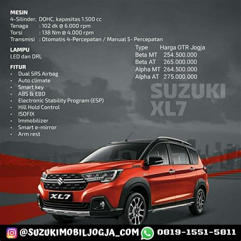 Harga suzuki XL7 SUV Yogyakarta 2020 | Suzuki Mobil Jogja | Dealer ...