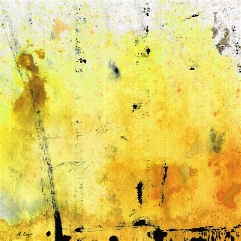 Yellow Abstract Art - Lemon Haze - By Sharon Cummings Painting by ...