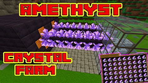 Amethyst Crystal Farm | No Longer Working :( | Minecraft - YouTube