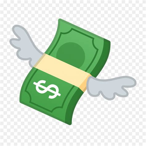 Dinero Con Alas Icono De Noto Emoji Objetos Iconset De Google - Dinero ...