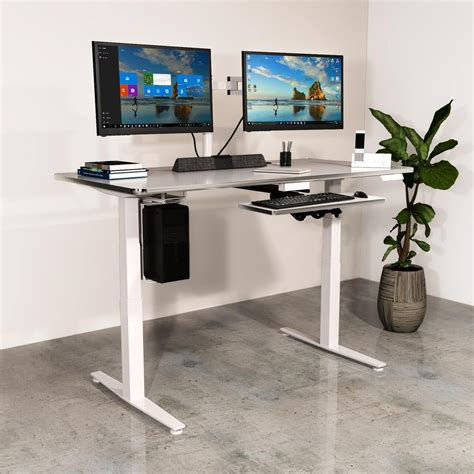 Desk with post - HESD - Versa Products - traditional / laminate / straight