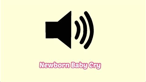 Newborn Baby Cry Sound Effect - YouTube