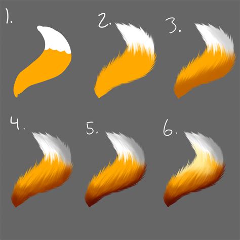 Tail/Fur Tutorial by FattyBatty on DeviantArt | Digital painting ...