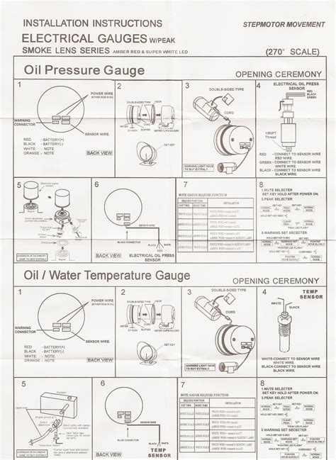 Prosport Oil Pressure Gauge Wiring Diagram - Wiring Diagram