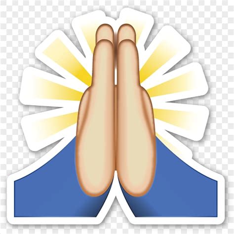 Praying Emoji Two Hands | Citypng