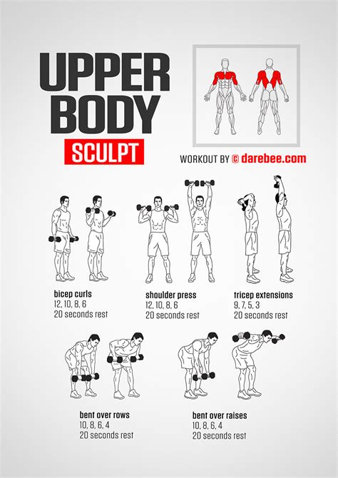 Upper Body Sculpt | Upper body workout gym, Body sculpting workouts ...