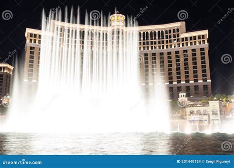 Fountains of Bellagio editorial stock image. Image of tourism - 201440124