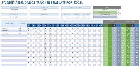 Free Excel Attendance Tracker Sheets & Lists | Smartsheet