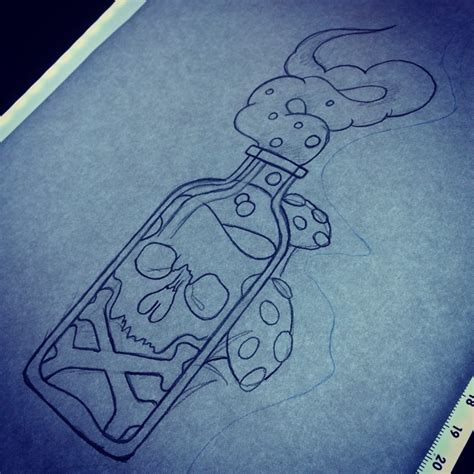 Poison bottle design to be tattooed. #tattoo...