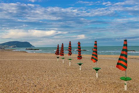 Porto Recanati beach, Riviera Conero, Macerata, Adriatic. Marche. Italy ...