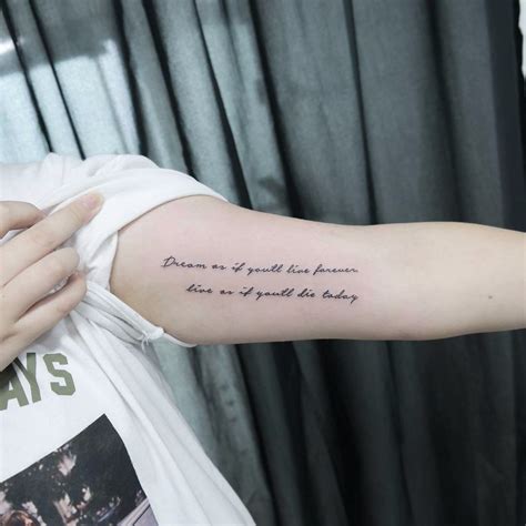 Inner Bicep Tattoo Quotes