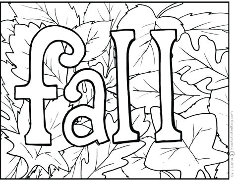 Fall Leaves Coloring Pages For Kindergarten at GetColorings.com | Free ...