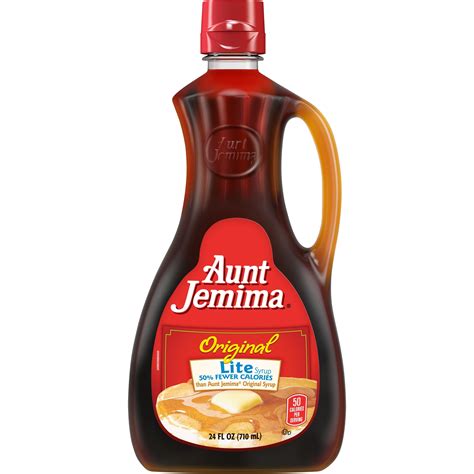 Aunt Jemima Original Lite Syrup, 24 oz Bottle - Walmart.com - Walmart.com