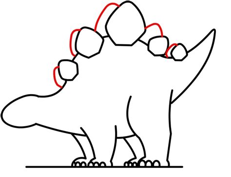 Stegosaurus Outline - Cliparts.co