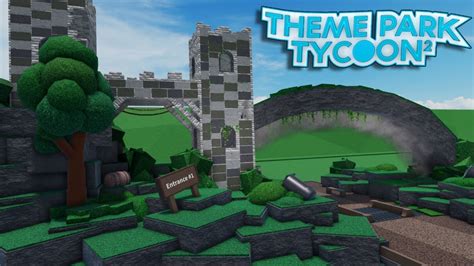 How to build an EASY ENTRANCE In Theme Park Tycoon 2! - YouTube