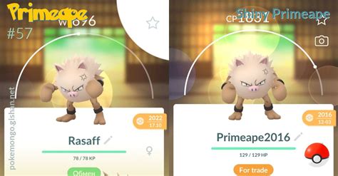 Shiny Primeape - Pokemon Go