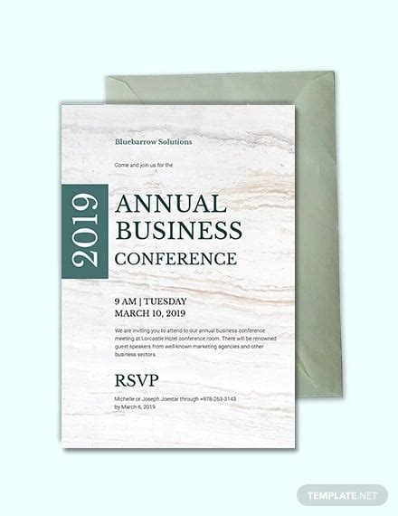 10+ Conference Invitation Templates - Word, Illustrator, Publisher ...