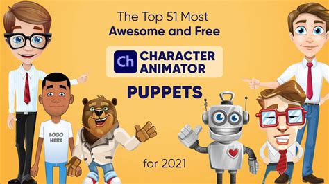 Top 51 Free Character Animator Puppets 2021: Base and Advanced