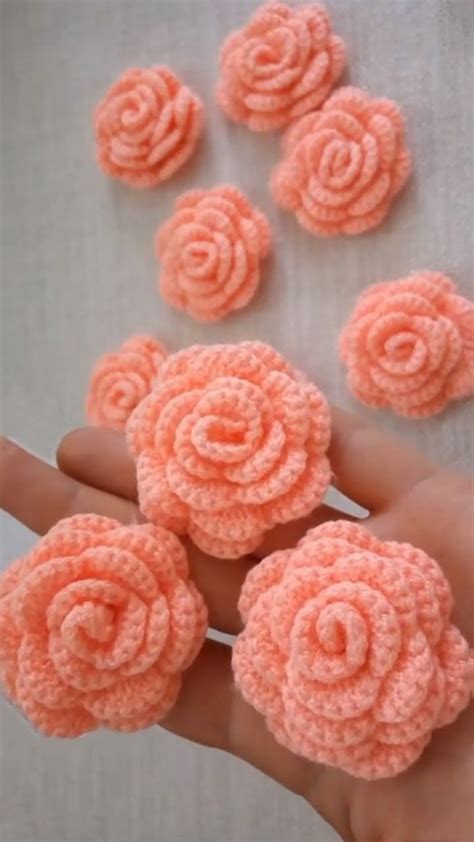 Crochet Rose Flower Patterns For Beginners