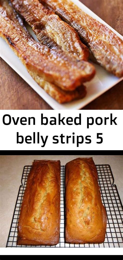 Oven baked pork belly strips 5